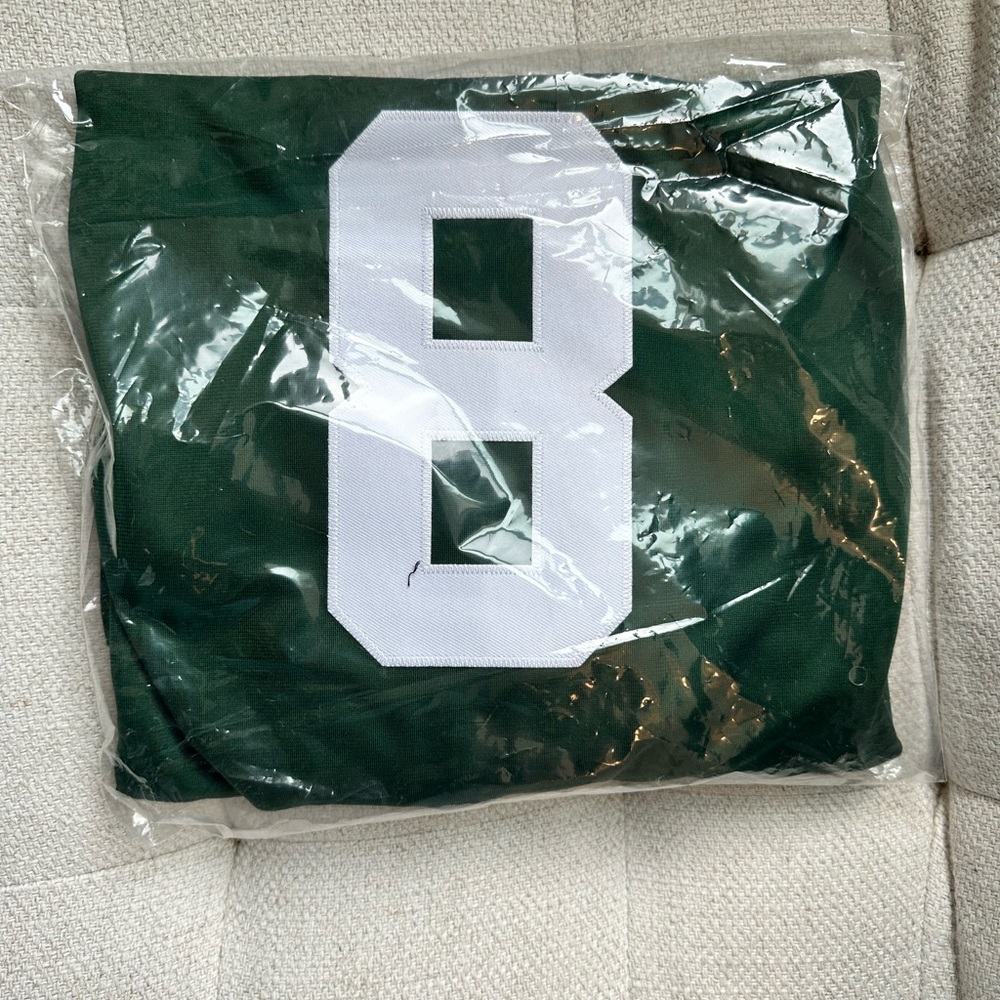 Unopened youth large (14/16) Green Bay Packers Jersey number 8
